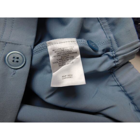 Vintage Alfred Dunner Jacket 12P Petite Blue Embroidered Flowers Casual - Picture 7 of 7